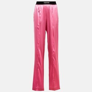 NWOT Tom Ford high rise silk blend pants